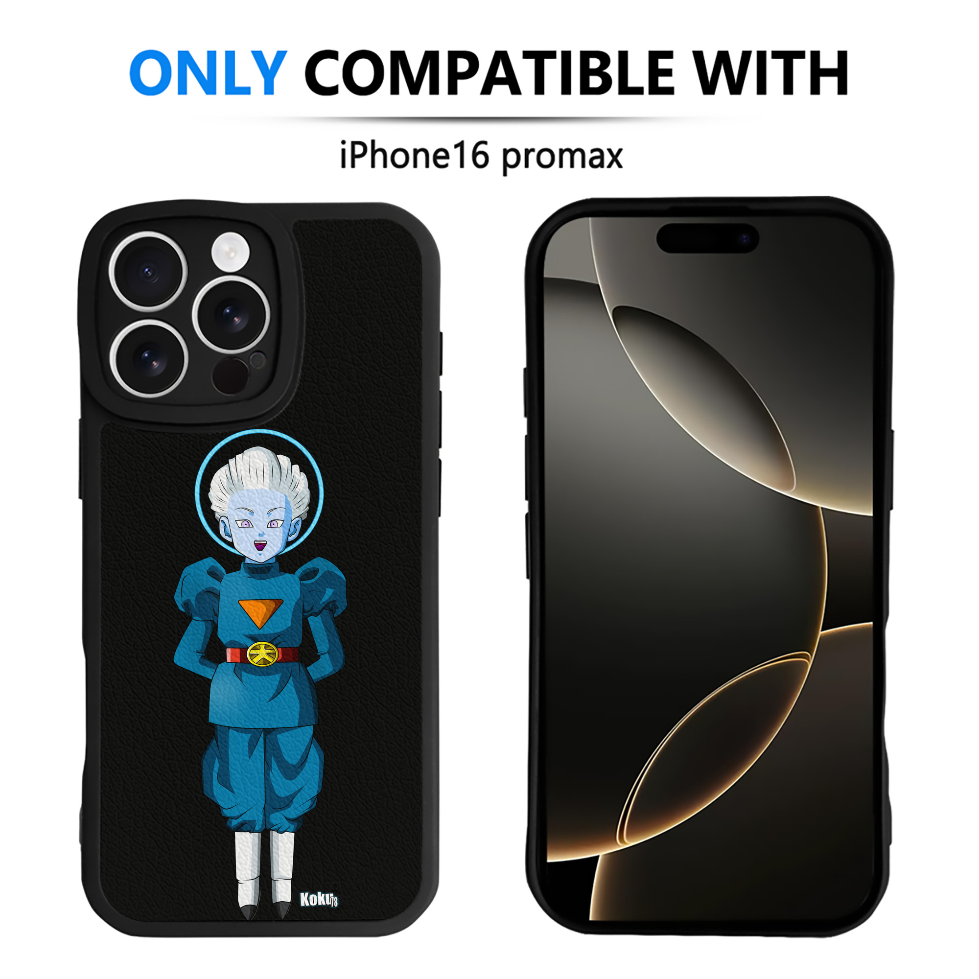 （画像用） ドラゴンボール DRAGON BALL 【iPhone 16シリーズ対応】シリコンスマホケース（レザー調） 材質：シリコン